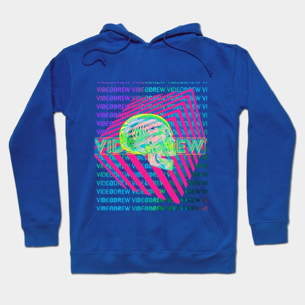 In the Dark With Videodrew Logo Hoodie by Videodrew